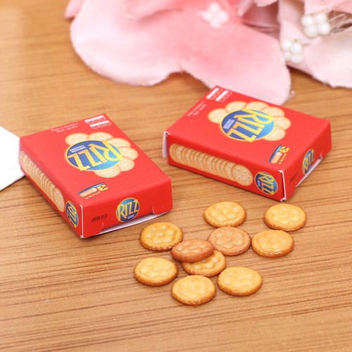 Mini 1/6 Scale Miniature Dollhouse Cookies with Boxes Pretend Play Foo&R1 - Photo 4/11