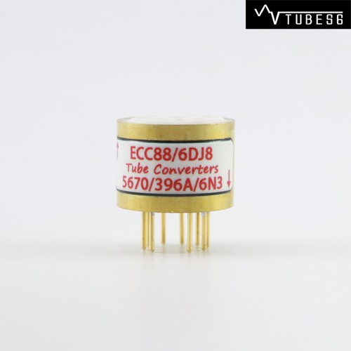 One Gold Plated ECC88 6DJ8 a 5670 396A 6N3 Tubo Aspirazione Converti Presa - Foto 1 di 11