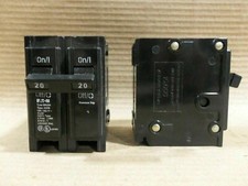 NEW Eaton Cutler Hammer BR BR220 2 Pole 20 Amp 240v Circuit Breaker Push-In