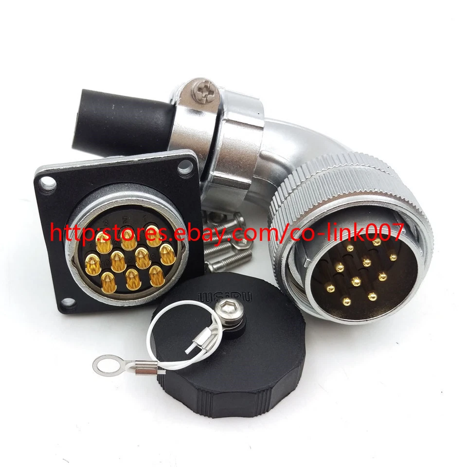 WS28 10Pin Waterproof Power Connector, 25A 500V High Voltage Aviation Connector - Image 3 of 4