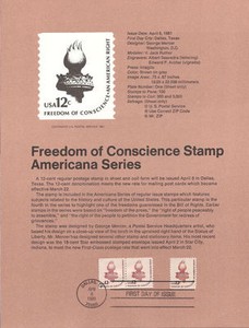 8105-2c-Freedom-Torch-Stamps-Scott-1594-1816-USPS-Souvenir-Page