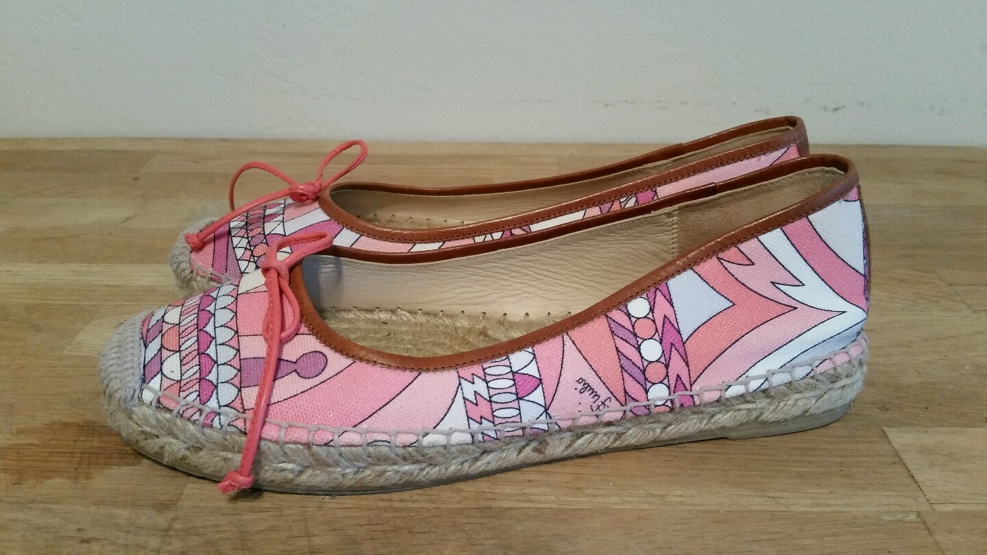 Emilio Pucci Ballet Zapatos sin Taco Sin, tamaño 37 Emilio Pucci Ballet Zapatos sin Taco Taco Taco Sin, tamaño 37 diseño simple y generoso