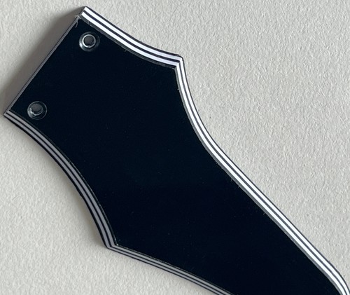 5 Ply Black Pickguard Fit Gibson Firebird Non-Reverse"Logo"Truss Rod Cover - Picture 3 of 7