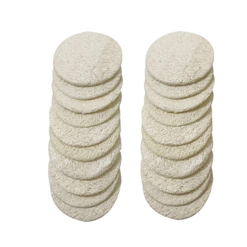 Paquete de 20 almohadillas para esponja facial esponja redonda exfoliante facial almohadillas exfoliantes para la piel - Imagen 5 de 5