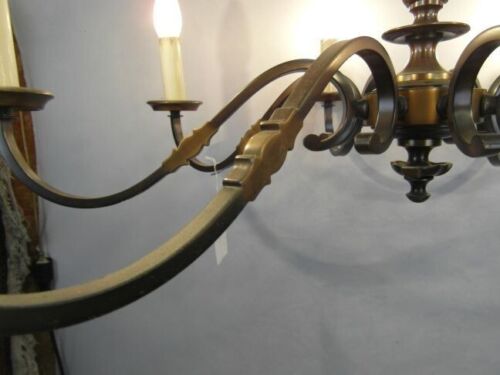Kronleuchter Antik Hängelampe Messing Berlin Lampe Various Embedded 8-armig 27d1 - Bild 5 von 12