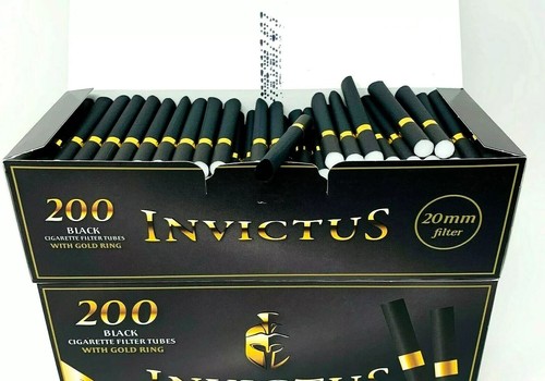 Invictus SCHWARZ Premium LEERE Zigarettenfilterhülsen - Bild 2 von 3