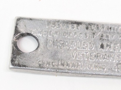 1950s 1960s NY DAV Veterans Mini License Plate Keychain New York 1E-4756 - Picture 10 of 24