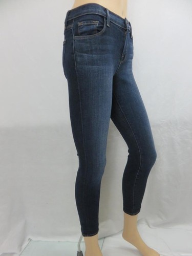 J Brand Oblivion Blue Jean Capri Cuffed Leggings 5 Pockets Cotton Blend SZ 25 - Picture 3 of 7