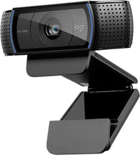 HD Pro Webcam C920, Widescreen Video Calling and Recording, 1080P Camera, Deskto