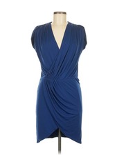 Halston Heritage Women Blue Cocktail Dress 2
