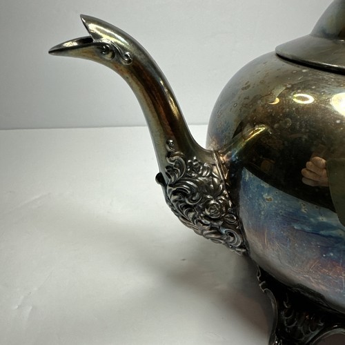 Vtg Silver Plated Teapot Wm. A Roger’s Footed - Picture 20 of 23