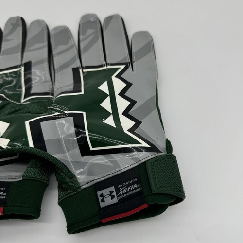 Neu Under Armour Hawaii Rainbow Warriors Spiel Fußball Handschuhe L - Bild 2 von 4
