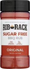 (Free Duty Tax) Rib Rack Original Sugar Free BBQ Rub, 5 oz