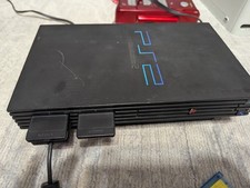 Sony PlayStation 2 Fat Console Black With 2 Controllers, Tested, Works Great