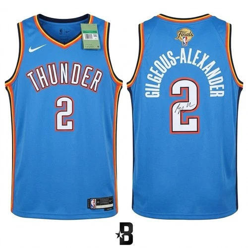 Shai Gilgeous Alexander Signed 2025 NBA Finals Jersey Thunder Beckett BAS COA