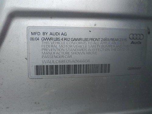 Carrier Rear Axle Convertible 3.0L Fits 02-06 AUDI A4 3421 - Picture 9 of 9