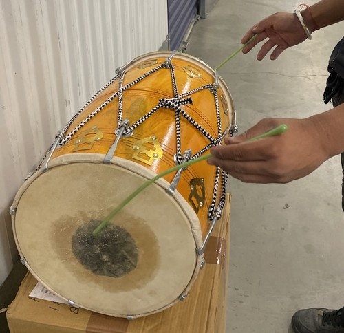 Boda Kirtan Dholak/Dholki Punjabi Tambor Indio Profesional Instrumento Musical - Imagen 11 de 12