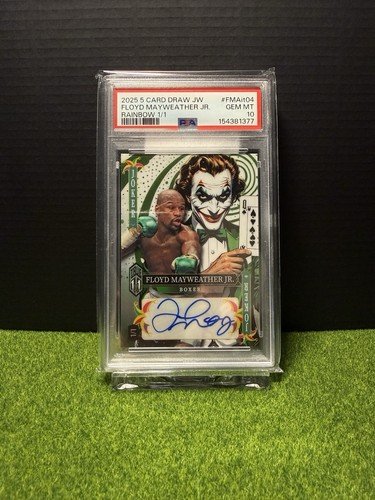Wild Card 2025 5 Card Draw Floyd Mayweather Jr. Rainbow 1/1 Auto PSA 10 #FMAit04