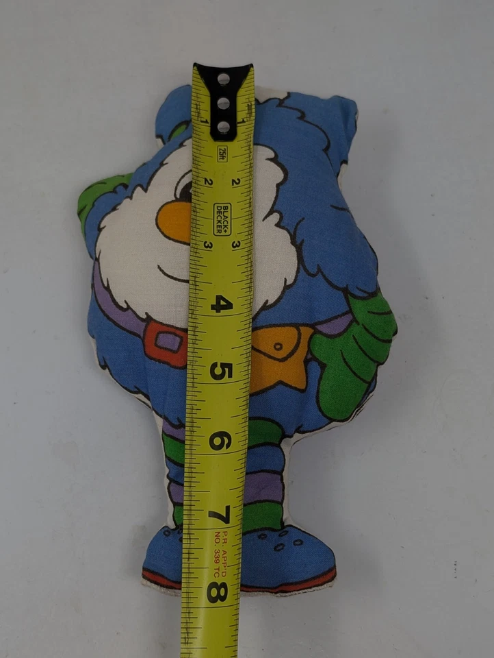 Pelúcia vintage arco-íris brite corte e costura azul campeão anos 80 - Imagem 3 de 4