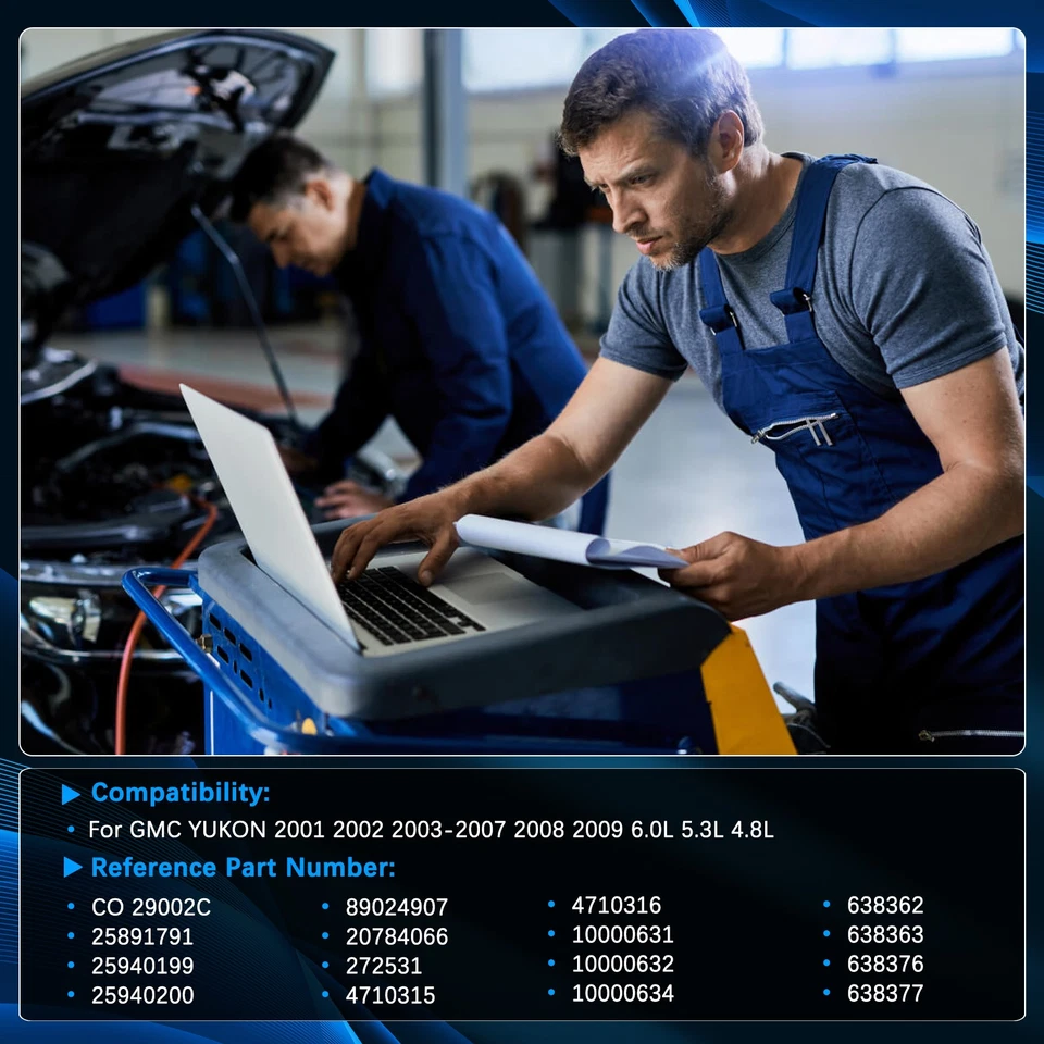 Compresor de aire acondicionado apto para GMC YUKON 2001 2002 2003-2007 2008 2009 6,0 L 5,3 L 4,8 L Foto 2 de 4