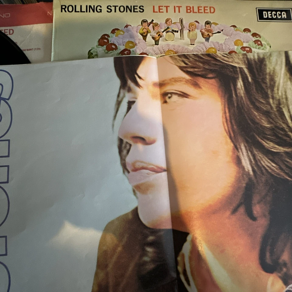 Rolling Stones Let It Bleed 1969 UK Mono vinyl LP 1st issue. Orig. inner Poster Foto 3 de 4