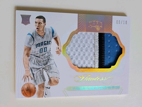 2014 Panini Perfetto Aaron Gordon RC/10 Oro 4 Colori Maglia Patch Rookie Bello! - Foto 4 di 16
