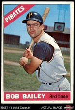 1966 Topps #485 Bob Bailey Pirates 3 - VG