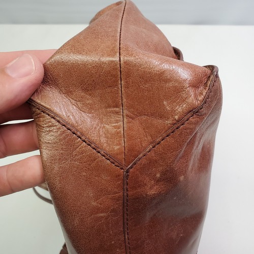 Hobo International Friar Brown Distressed Leather Shoulder Bag Purse Boho Bag - Picture 22 of 22