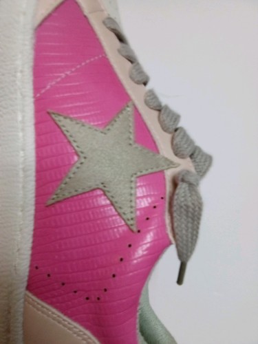 Pink Star Shu Shop Size W 6.5 Pink White Silver Gray Paz Pink Lizard Women's New - Picture 15 of 21