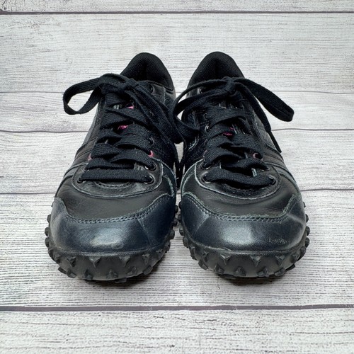 Diesel Angel Fish W schwarze Leder Schnürschuhe Sneaker Damen US 7 EUR 37 - Bild 4 von 6