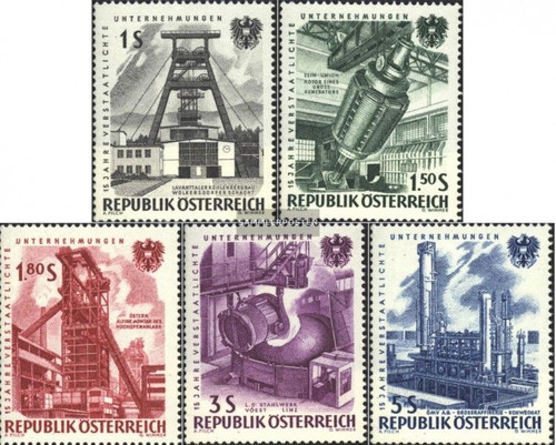 Austria 1092-1096 (edición completa) usado 1961 Estado.compañía - Foto 1 di 1
