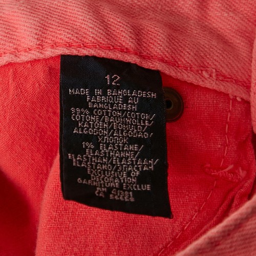 Ralph Lauren Kids Florescent Pink Denim Bowery Skinny Fit Jeans 12 Yrs Waist 25" - Picture 6 of 9
