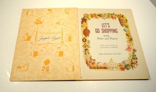 Vintage Little Golden Book Let's Go Shopping "B" 1948 - Imagen 6 de 6