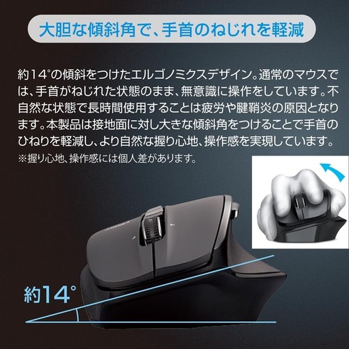 High-speed scrolling wireless silent 5-button BLED mouse/N Black - Afbeelding 9 van 9