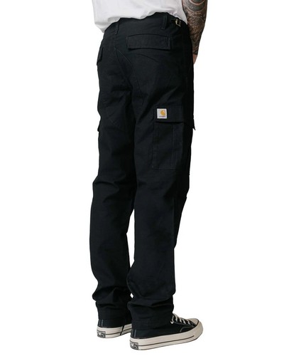 Carhartt WIP Pantaloni Aviazione Ripstop Cargo Abbigliamento da Lavoro Pantaloni Nero | 31 x 32