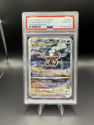 Pokémon Darkrai VSTAR GG50/GG70 Ultra Rare Crown Zenith Card PSA 10