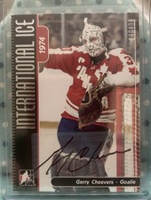 GERRY CHEEVERS 2006-07 In The Game-Used International Ice Signature Series Auto