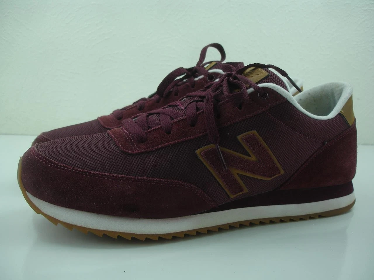 Scarpe da corsa uomo 12 D M New Balance 501 suola a strappo bordeaux MZ501AAB scamosciate