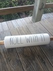 RAE DUNN  ROLL WITH IT    18" Ceramic ROLLING PIN BY MAGENTA BRAND NEW