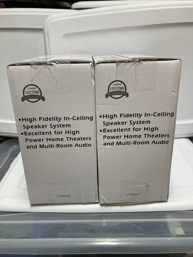 (Set Of 2) SpeakerCraft CRS6 One Custom Round Series Speakers ASM86611-2 - Picture 7 of 8