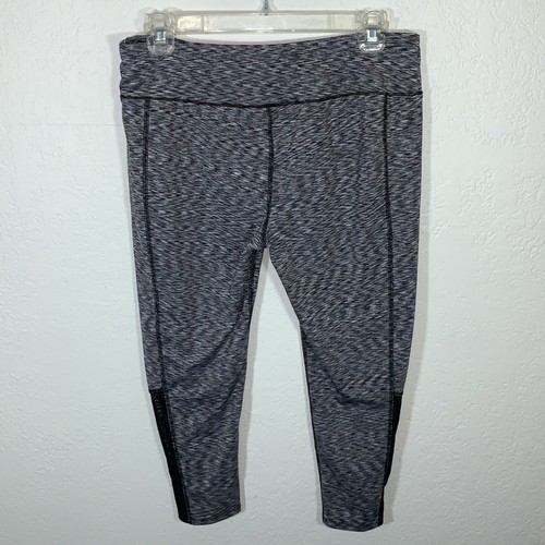bcg Marled Gray With Sides Black Mesh Capri Leggings Size Big Girls XL (16) - Picture 2 of 7