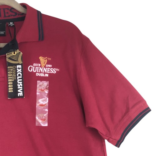 Guinness Herren Gr. M Hemd Polo Pique Classic Storehouse Exclusive Burgund NEU - Bild 7 von 18
