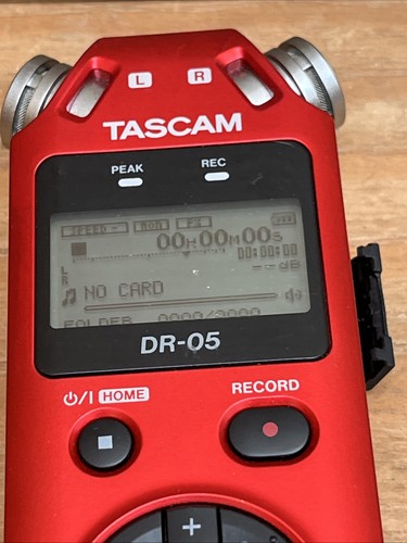 TASCAM Linear PCM Recorder DR-05 Red w/ MicroSD No SD - Picture 3 of 8