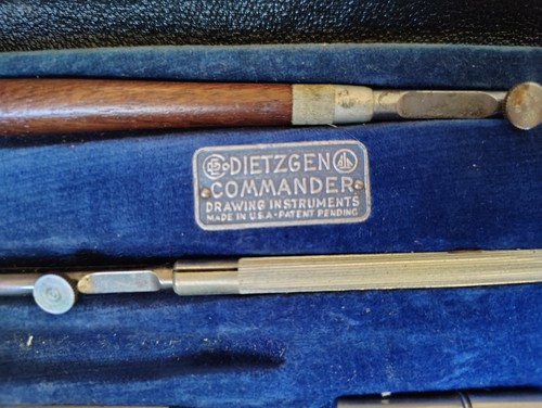 Vintage Dietzgen Commander Mechanical Drafting/Drawing Instrument Set - Picture 4 of 6