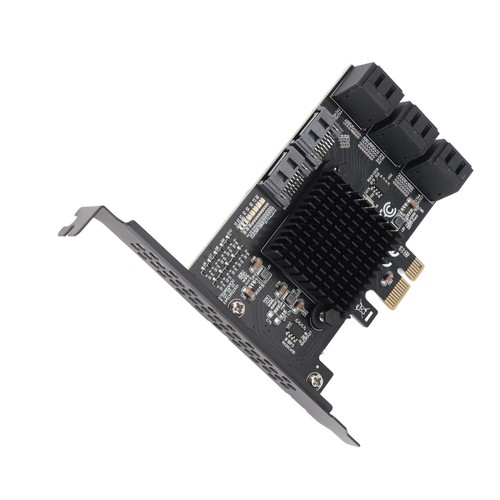 PCIE Card Built In PCI‑E 1X Interface 8xSATA3.0 Output Interfaces Expan NEW - Zdjęcie 5 z 12