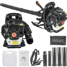 Backpack Gas Powered Leaf Blower,3HP 2 Stroke Grass Lawn Blower Air Cooling