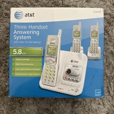 AT&T EL42208 5.8GHz Digital Dual Secure Line Answering Id Cordless Phone System