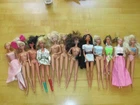 Vintage Lot of 12 1980's Genuine Barbie Dolls Heavily Played and Styled