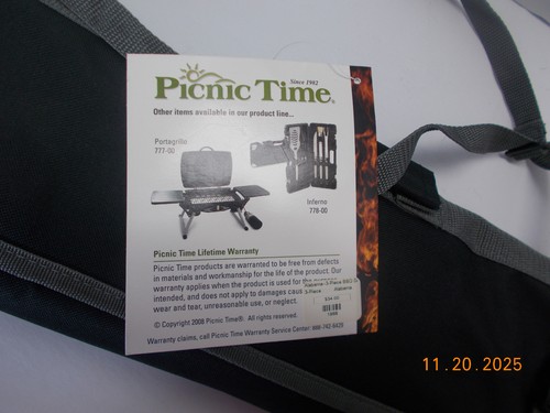 Alabama Crimson Tide 3-teiliges Tailgater Grillset mit Canvas Tragetasche - Bild 1 von 3