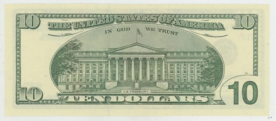 2003 Star Note $10 FRN #DJ00647015☆ UNC - Image 2 of 2